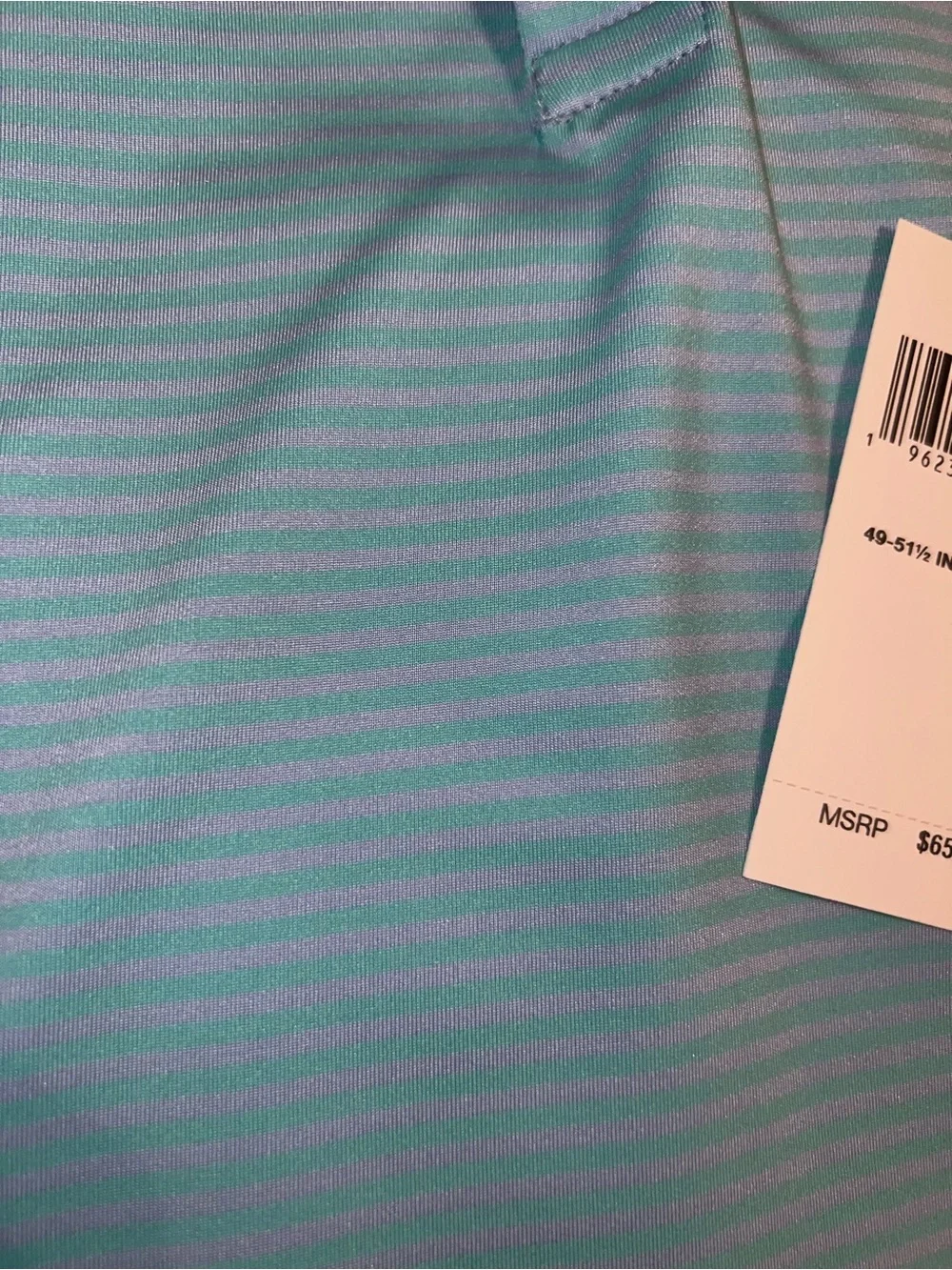 New Ralph Lauren RLX Golf Polo boys 7 blue and purple striped NWT